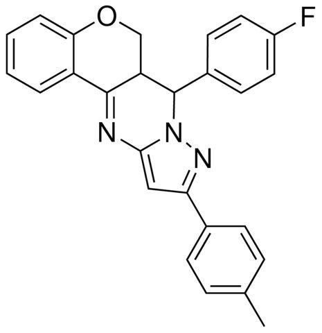 7-(4-FLUOROPHENYL)-10-(4-METHYLPHENYL)-6A,7-DIHYDRO-6H-CHROMENO[4,3-D]PYRAZOLO[1,5-A]PYRIMIDINE