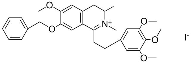 7-(BENZYLOXY)-6-METHOXY-2,3-DIMETHYL-1-[2-(3,4,5-TRIMETHOXYPHENYL)ETHYL]-3,4-DIHYDROISOQUINOLINIUM IODIDE