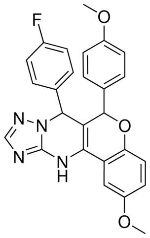 7-(4-FLUOROPHENYL)-2-METHOXY-6-(4-METHOXYPHENYL)-7,12-DIHYDRO-6H-CHROMENO[4,3-D][1,2,4]TRIAZOLO[1,5-A]PYRIMIDINE