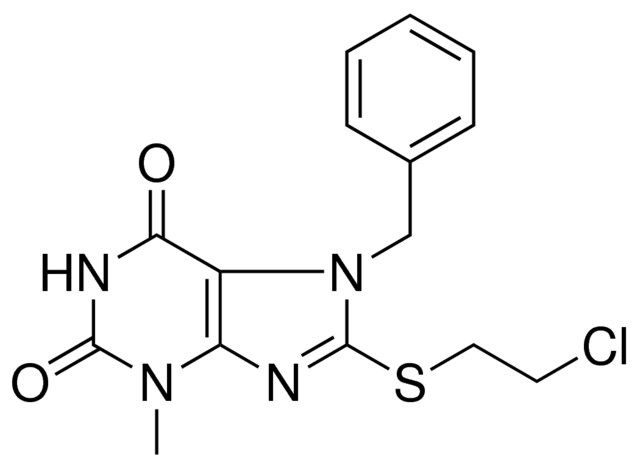 7-BENZYL-8-(2-CHLORO-ETHYLSULFANYL)-3-METHYL-3,7-DIHYDRO-PURINE-2,6-DIONE