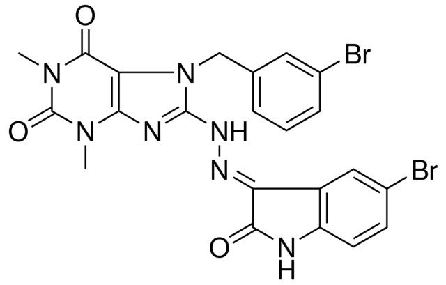 7-(3-BROMOBENZYL)-8-[(2E)-2-(5-BROMO-2-OXO-1,2-DIHYDRO-3H-INDOL-3-YLIDENE)HYDRAZINO]-1,3-DIMETHYL-3,7-DIHYDRO-1H-PURINE-2,6-DIONE