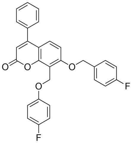 7-(4-FLUORO-BENZYLOXY)-8-(4-FLUORO-PHENOXYMETHYL)-4-PHENYL-CHROMEN-2-ONE