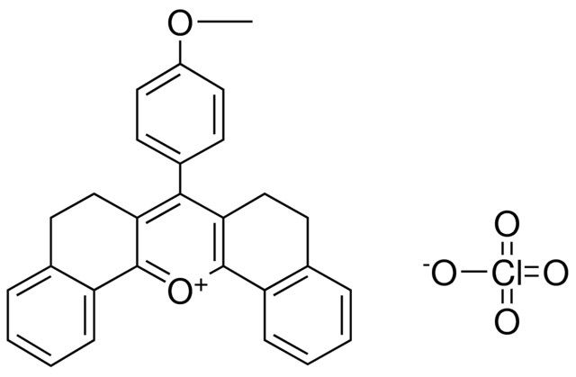7-(4-METHOXYPHENYL)-5,6,8,9-TETRAHYDRODIBENZO(C,H)XANTHYLIUM PERCHLORATE