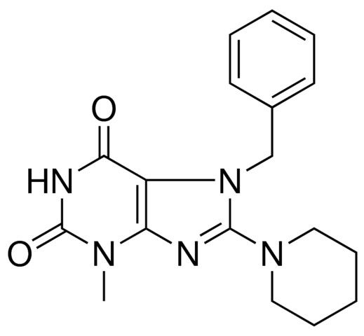 7-BENZYL-3-METHYL-8-PIPERIDIN-1-YL-3,7-DIHYDRO-PURINE-2,6-DIONE