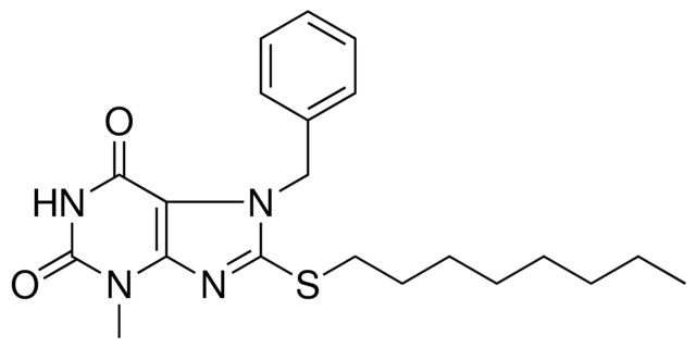 7-BENZYL-3-METHYL-8-OCTYLSULFANYL-3,7-DIHYDRO-PURINE-2,6-DIONE