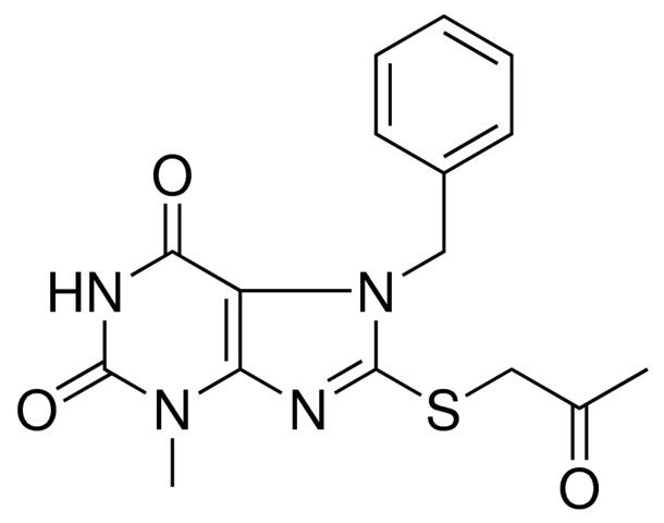 7-BENZYL-3-METHYL-8-(2-OXO-PROPYLSULFANYL)-3,7-DIHYDRO-PURINE-2,6-DIONE