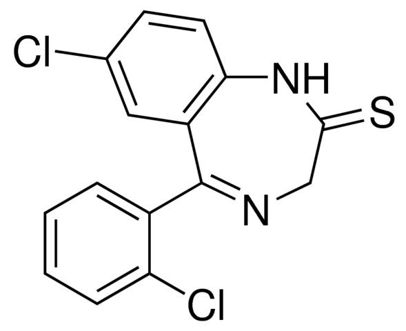 7-chloro-5-(2-chlorophenyl)-1,3-dihydro-2H-1,4-benzodiazepine-2-thione