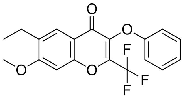 6-ETHYL-7-METHOXY-3-PHENOXY-2-TRIFLUOROMETHYL-CHROMEN-4-ONE