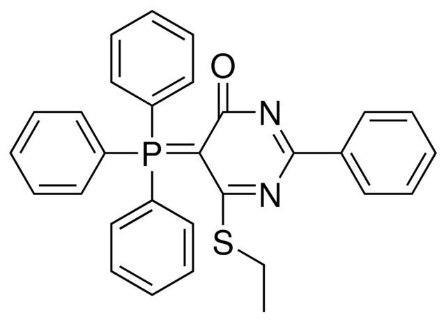 6-ETHYLSULFANYL-2-PHENYL-5-(TRIPHENYL-PHOSPHANYLIDENE)-5H-PYRIMIDIN-4-ONE