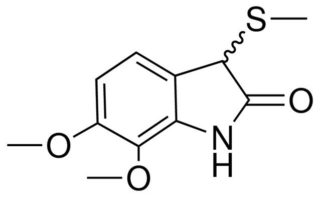 6,7-dimethoxy-3-(methylsulfanyl)-1,3-dihydro-2H-indol-2-one
