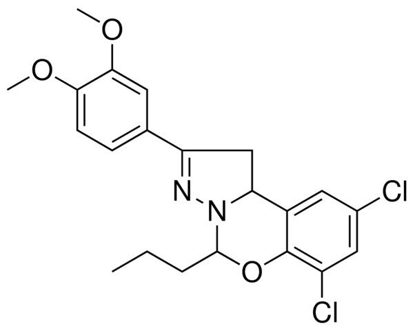 6,8-DI-CL-2(3,4-DI-MEO-PH)4-PR-1,9B-2H-5-OXA-3,3A-DIAZA-CYCLOPENTA(A)NAPHTHALENE