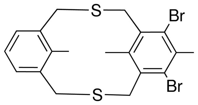 6,8-DI-BR-7,17,18-TRIMETHYL-3,11-DITHIA-TRICYCLO(11.3.1.1(5,9))OCTADECA-HEXAENE