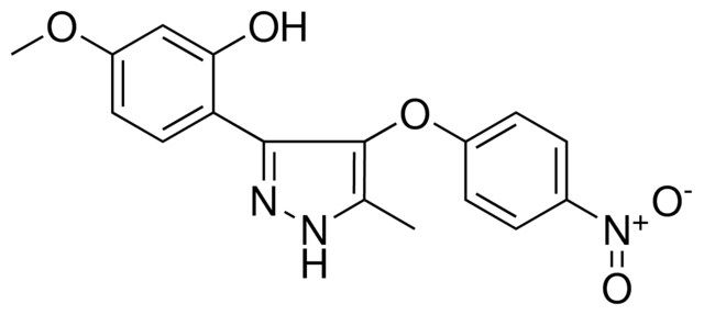 5-METHOXY-2-(5-METHYL-4-(4-NITROPHENOXY)-1H-PYRAZOL-3-YL)PHENOL
