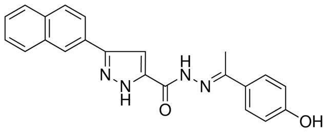 5-NAPHTHALEN-2-YL-2H-PYRAZOLE-3CARBOXYLIC ACID (1-(4-HO-PH)-ETHYLIDENE)HYDRAZIDE