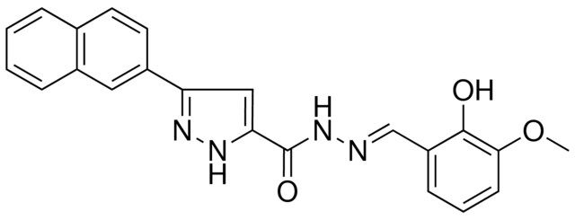 5-NAPHTHALEN-2-YL-2H-PYRAZOLE-3CARBOXYLIC ACID (2-HO-3-MEO-BENZYLIDENE)HYDRAZIDE