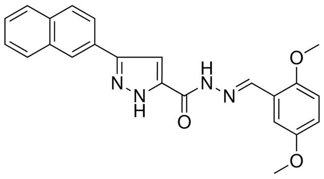 5-NAPHTHALEN-2-YL-2H-PYRAZOLE-3CARBOXYLIC ACID (2,5-DI-MEO-BENZYLIDENE)HYDRAZIDE