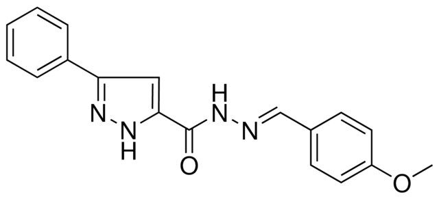 5-PHENYL-2H-PYRAZOLE-3-CARBOXYLIC ACID (4-METHOXY-BENZYLIDENE)-HYDRAZIDE