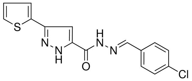 5-THIOPHEN-2-YL-2H-PYRAZOLE-3-CARBOXYLIC ACID (4-CHLORO-BENZYLIDENE)-HYDRAZIDE