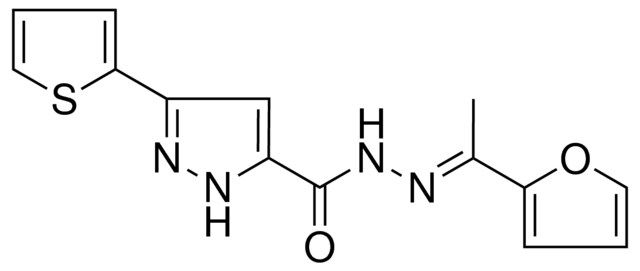 5-THIOPHEN-2-YL-2H-PYRAZOLE-3-CARBOXYLIC ACID (1-FURAN-2-YL-ETHYLIDENE)HYDRAZIDE