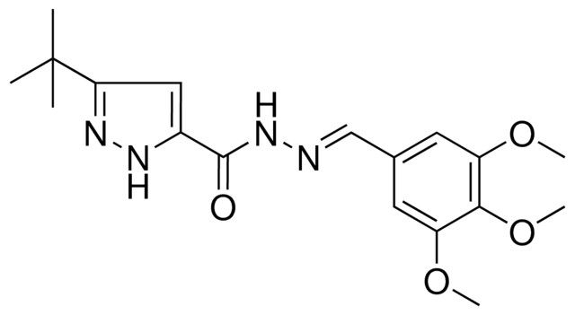 5-TERT-BU-2H-PYRAZOLE-3-CARBOXYLIC ACID (3,4,5-TRIMETHOXY-BENZYLIDENE)-HYDRAZIDE