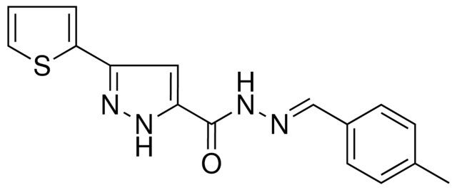 5-THIOPHEN-2-YL-2H-PYRAZOLE-3-CARBOXYLIC ACID (4-METHYL-BENZYLIDENE)-HYDRAZIDE