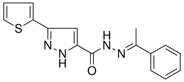 5-THIOPHEN-2-YL-2H-PYRAZOLE-3-CARBOXYLIC ACID (1-PHENYL-ETHYLIDENE)-HYDRAZIDE