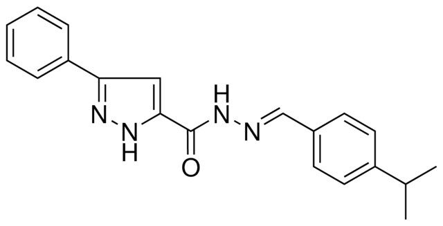5-PHENYL-2H-PYRAZOLE-3-CARBOXYLIC ACID (4-ISOPROPYL-BENZYLIDENE)-HYDRAZIDE