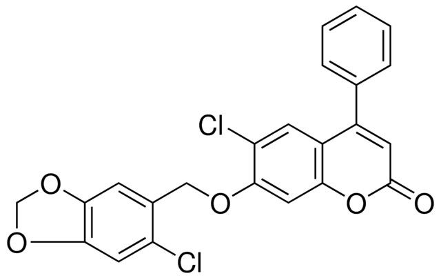 6-CHLORO-7-(6-CHLORO-BENZO(1,3)DIOXOL-5-YLMETHOXY)-4-PHENYL-CHROMEN-2-ONE
