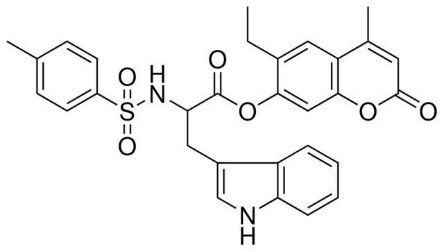 6-ETHYL-4-METHYL-2-OXO-2H-CHROMEN-7-YL 3-(1H-INDOL-3-YL)-2-{[(4-METHYLPHENYL)SULFONYL]AMINO}PROPANOATE