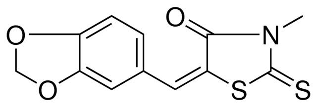 5-BENZO(1,3)DIOXOL-5-YLMETHYLENE-3-METHYL-2-THIOXO-THIAZOLIDIN-4-ONE