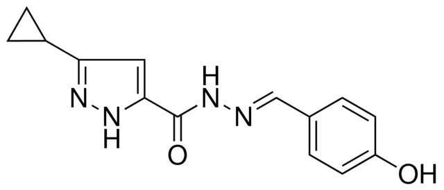 5-CYCLOPROPYL-2H-PYRAZOLE-3-CARBOXYLIC ACID (4-HYDROXY-BENZYLIDENE)-HYDRAZIDE