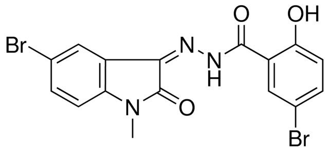 5-BR-2-HO-BENZOIC ACID (5-BR-1-ME-2-OXO-1,2-DIHYDRO-INDOL-3-YLIDENE)-HYDRAZIDE