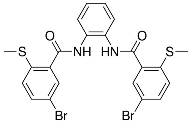 5-BROMO-N-(2-{[5-BROMO-2-(METHYLSULFANYL)BENZOYL]AMINO}PHENYL)-2-(METHYLSULFANYL)BENZAMIDE
