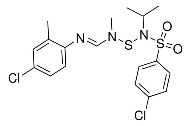4-Chloro-N-{[{(E)-[(4-chloro-2-methylphenyl)imino]methyl}(methyl)amino]sulfanyl}-N-isopropylbenzenesulfonamide