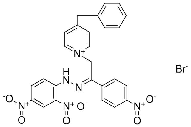 4-BZL-1-(2-((2,4-DINITRO-PH)-HYDRAZONO)-2-(4-NITRO-PH)-ET)-PYRIDINIUM, BROMIDE
