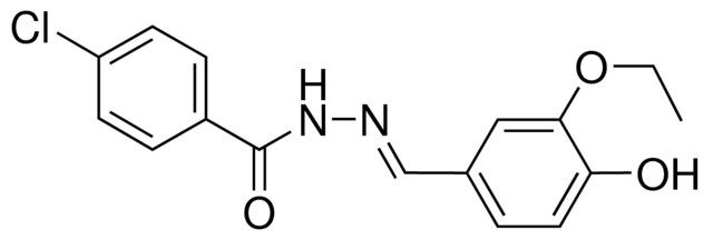4-CHLORO-N'-(3-ETHOXY-4-HYDROXYBENZYLIDENE)BENZOHYDRAZIDE