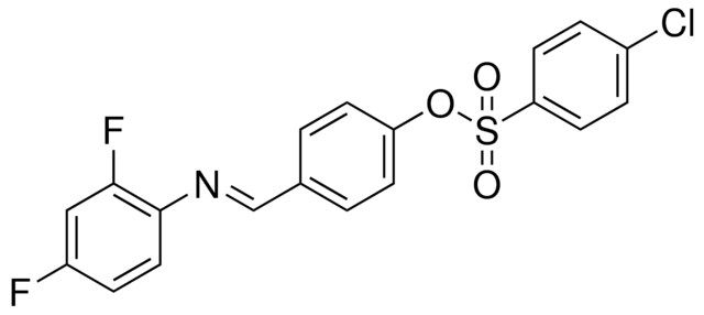 4-CHLORO-BENZENESULFONIC ACID 4-((2,4-DIFLUORO-PHENYLIMINO)-METHYL)-PHENYL ESTER