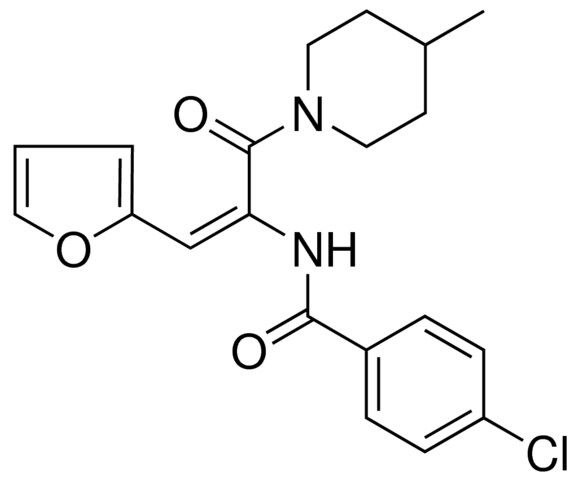 4-CHLORO-N-(2-FURAN-2-YL-1-(4-METHYL-PIPERIDINE-1-CARBONYL)-VINYL)-BENZAMIDE
