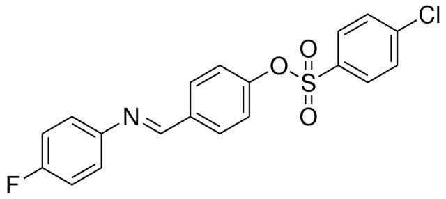 4-CHLORO-BENZENESULFONIC ACID 4-((4-FLUORO-PHENYLIMINO)-METHYL)-PHENYL ESTER