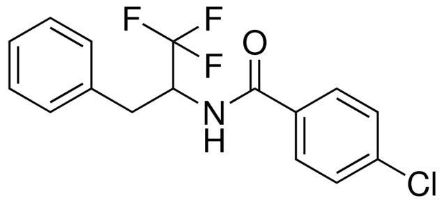 4-CHLORO-N-(2-PHENYL-1-TRIFLUOROMETHYL-ETHYL)-BENZAMIDE