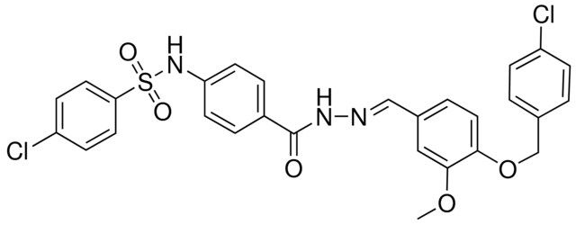 4-CHLORO-N-{4-[((2E)-2-{4-[(4-CHLOROBENZYL)OXY]-3-METHOXYBENZYLIDENE}HYDRAZINO)CARBONYL]PHENYL}BENZENESULFONAMIDE