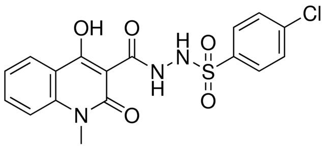 4-CHLORO-N'-[(4-HYDROXY-1-METHYL-2-OXO-1,2-DIHYDRO-3-QUINOLINYL)CARBONYL]BENZENESULFONOHYDRAZIDE