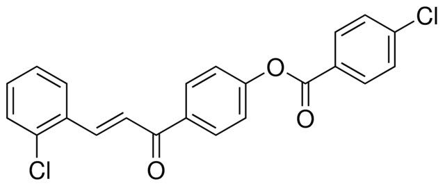 4-CHLORO-BENZOIC ACID 4-(3-(2-CHLORO-PHENYL)-ACRYLOYL)-PHENYL ESTER