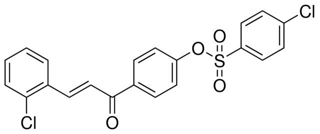 4-CHLORO-BENZENESULFONIC ACID 4-(3-(2-CHLORO-PHENYL)-ACRYLOYL)-PHENYL ESTER