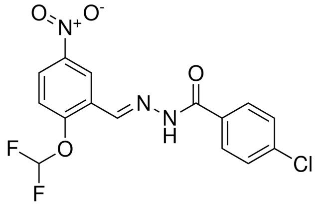 4-CHLORO-BENZOIC ACID (2-DIFLUOROMETHOXY-5-NITRO-BENZYLIDENE)-HYDRAZIDE