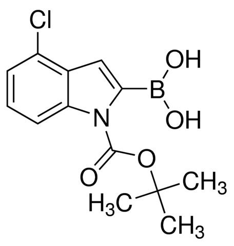 4-Chloro-<i>N</i>-(<sc>BOC</sc>)-indole-2-boronic acid