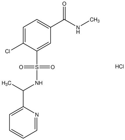 4-chloro-N-methyl-3-({[1-(2-pyridinyl)ethyl]amino}sulfonyl)benzamide hydrochloride