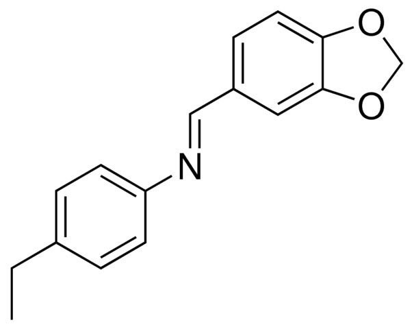 4-ETHYL-N-(PIPERONYLIDENE)ANILINE