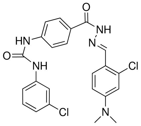 4-(3(3CHLOROPHENYL)UREIDO)BENZOIC(2CHLORO4(DIMETHYLAMINO)BENZYLIDENE)HYDRAZIDE