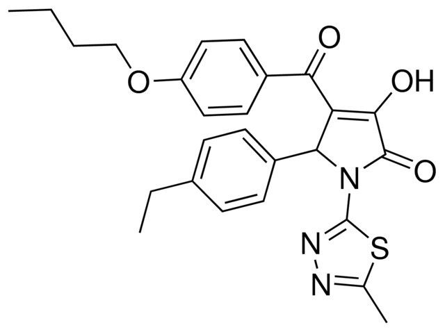 4-(4-BUTOXYBENZOYL)-5-(4-ETHYLPHENYL)-3-HYDROXY-1-(5-METHYL-1,3,4-THIADIAZOL-2-YL)-1,5-DIHYDRO-2H-PYRROL-2-ONE